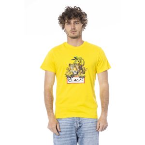 Cavalli Class - Herre, Tøj, T-shirt - Gul